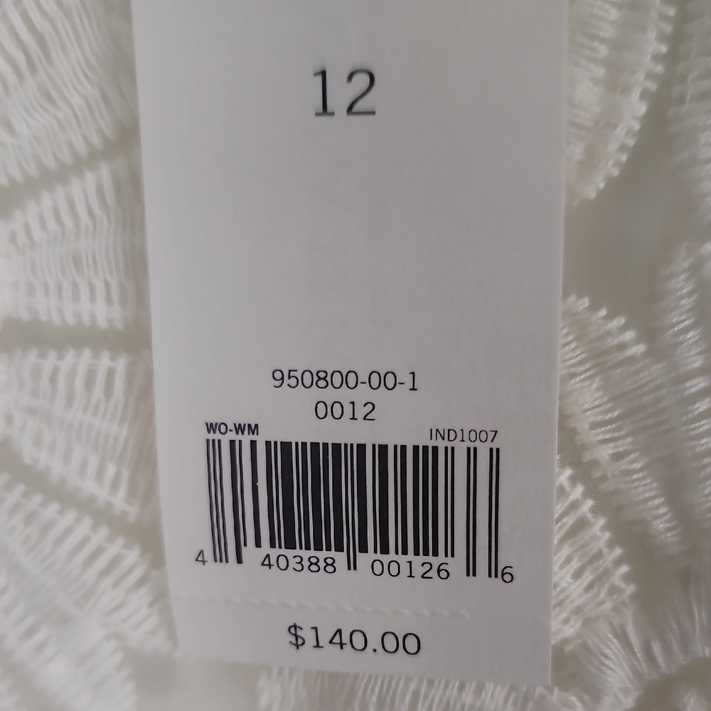 Banana Republic Cream Sheath Scoop Neck Lace Floral Embroidered Mini Dress - Picture 9 of 14